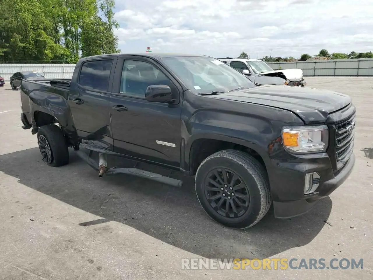 4 Фотография поврежденного автомобиля 1GTG6CEN9M1203780 GMC CANYON 2021