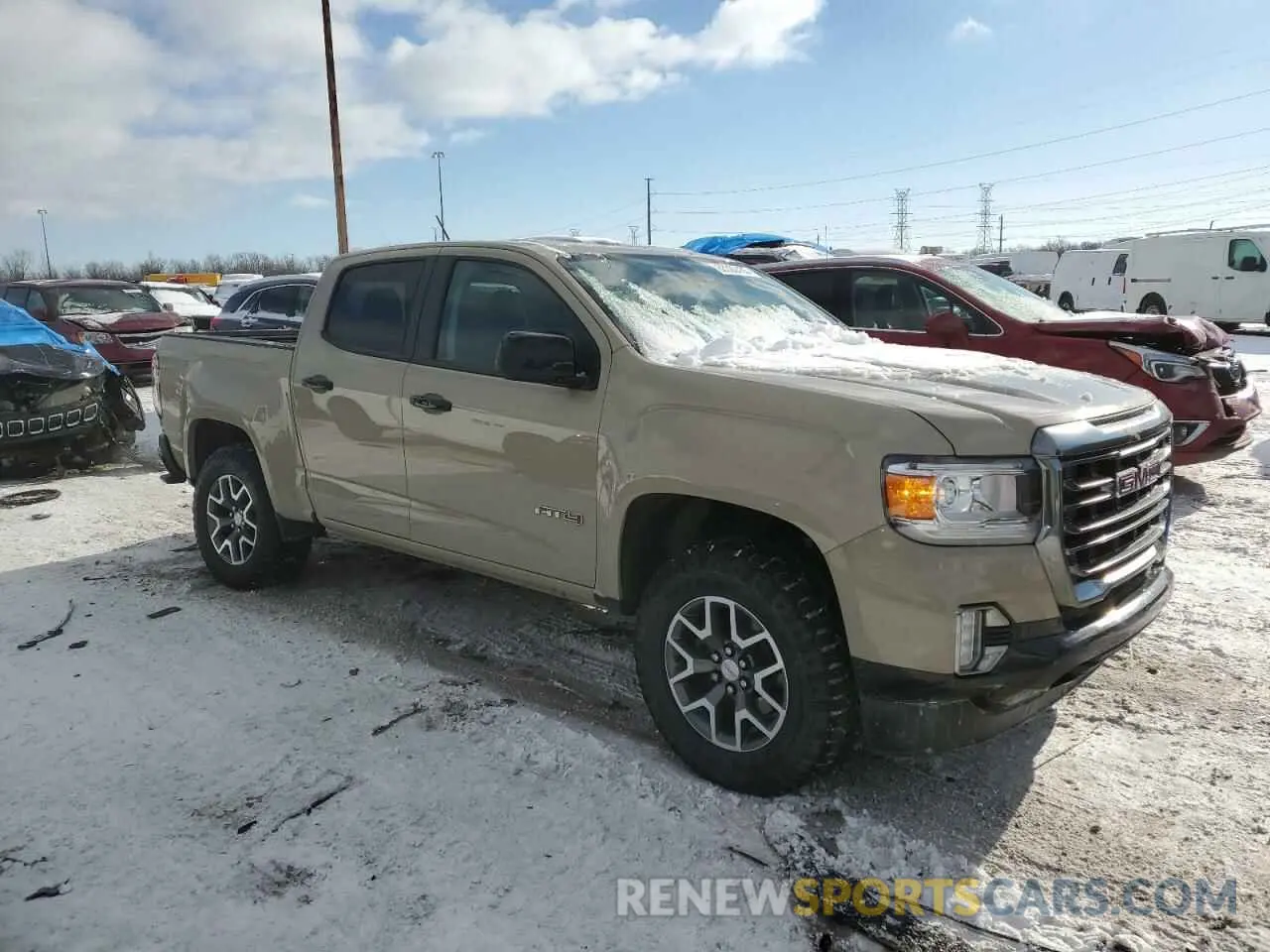 4 Photograph of a damaged car 1GTG6FEN8M1157828 GMC CANYON 2021