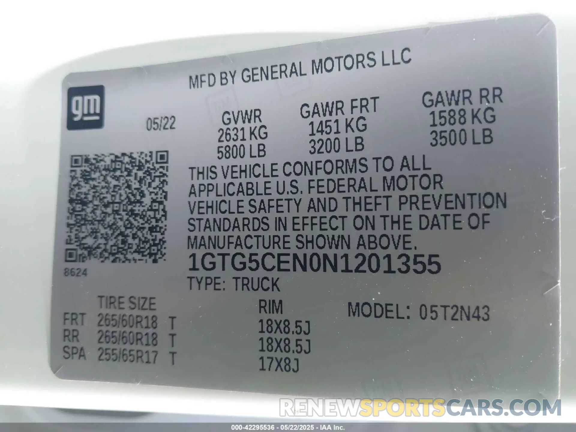9 Фотография поврежденного автомобиля 1GTG5CEN0N1201355 GMC CANYON 2022