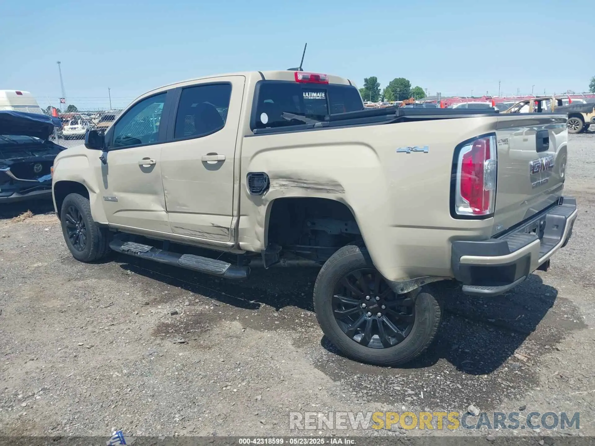 3 Фотография поврежденного автомобиля 1GTG6CEN7N1255314 GMC CANYON 2022