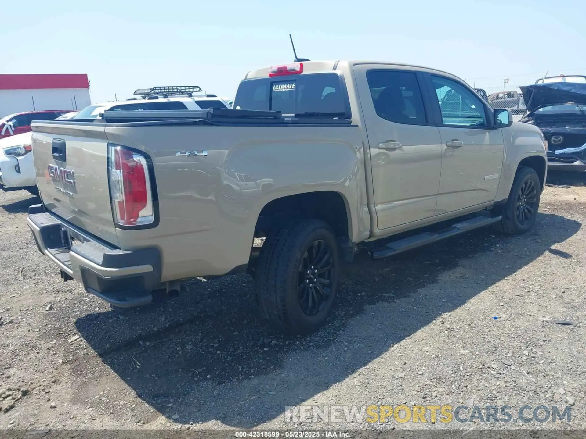 4 Фотография поврежденного автомобиля 1GTG6CEN7N1255314 GMC CANYON 2022
