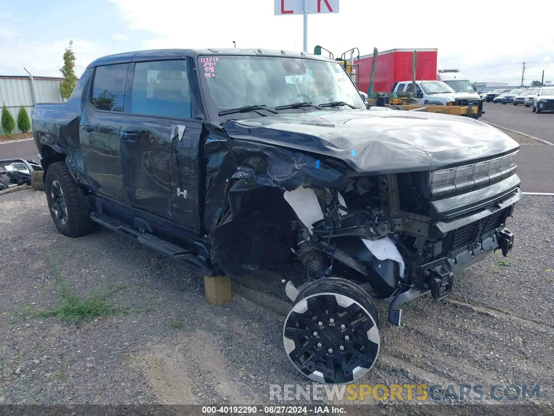 1 Photograph of a damaged car 1GT40DDA3RU108940 GMC HUMMER EV PICKUP 2024