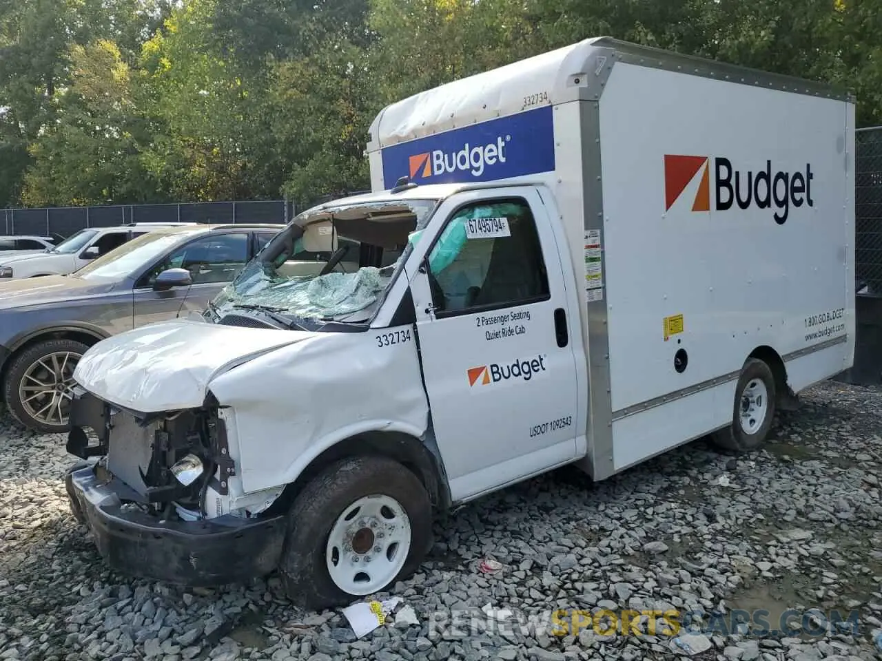 1 Photograph of a damaged car 1GDY7RFP0N1253727 GMC SAVANA 2022