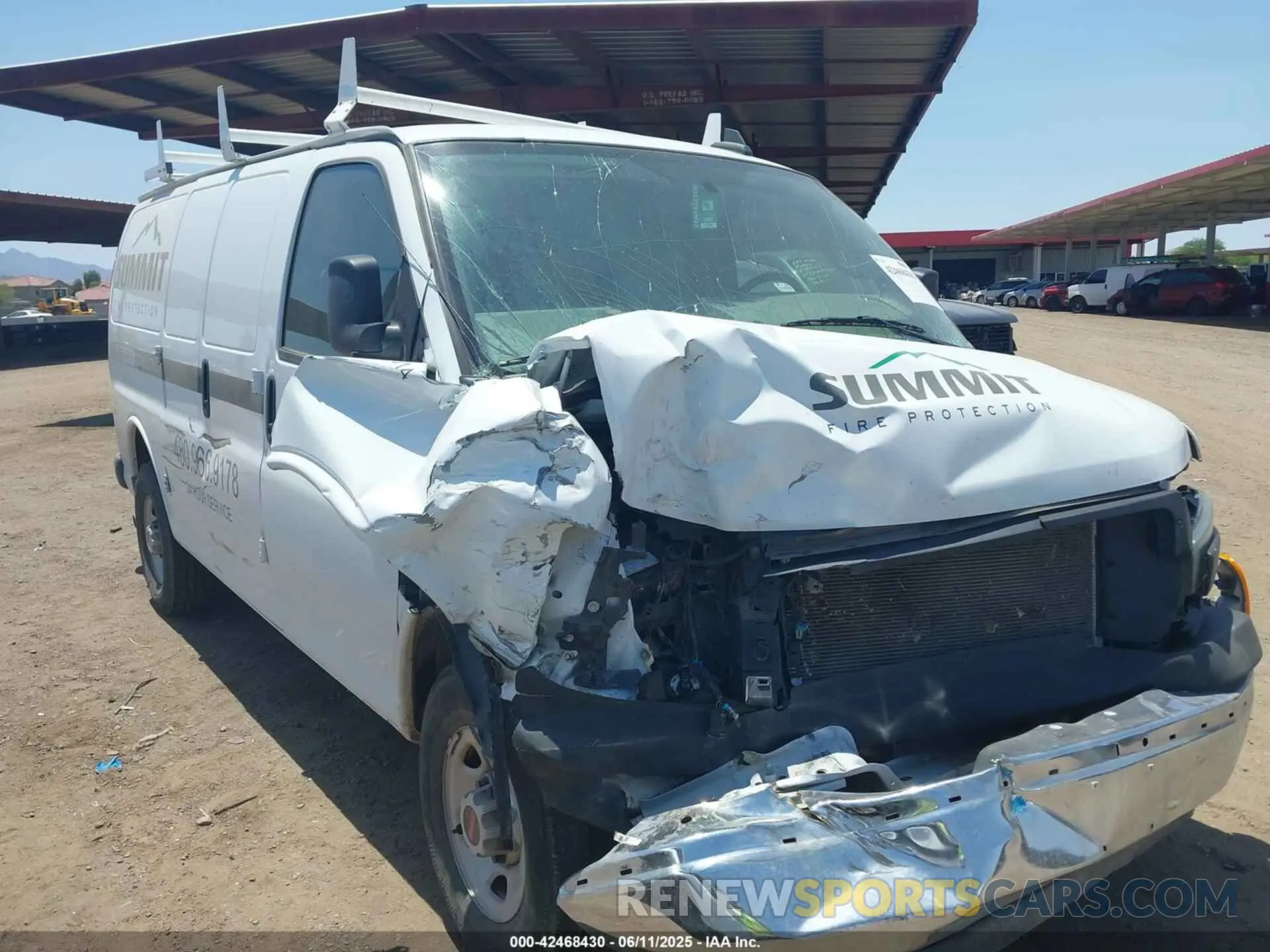 1 Photograph of a damaged car 1GTW7AFP2P1105188 GMC SAVANA CARGO 2023