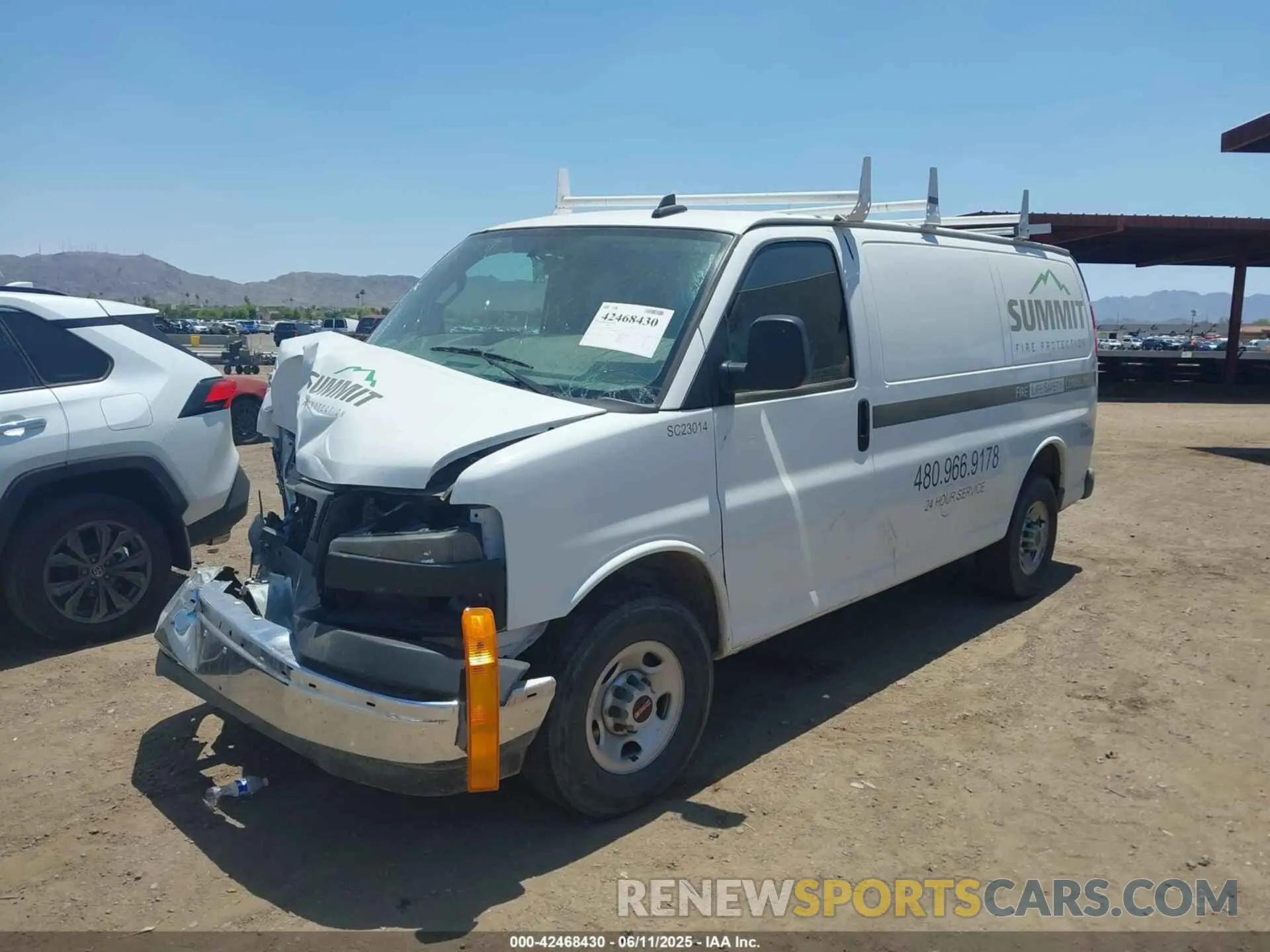 2 Photograph of a damaged car 1GTW7AFP2P1105188 GMC SAVANA CARGO 2023
