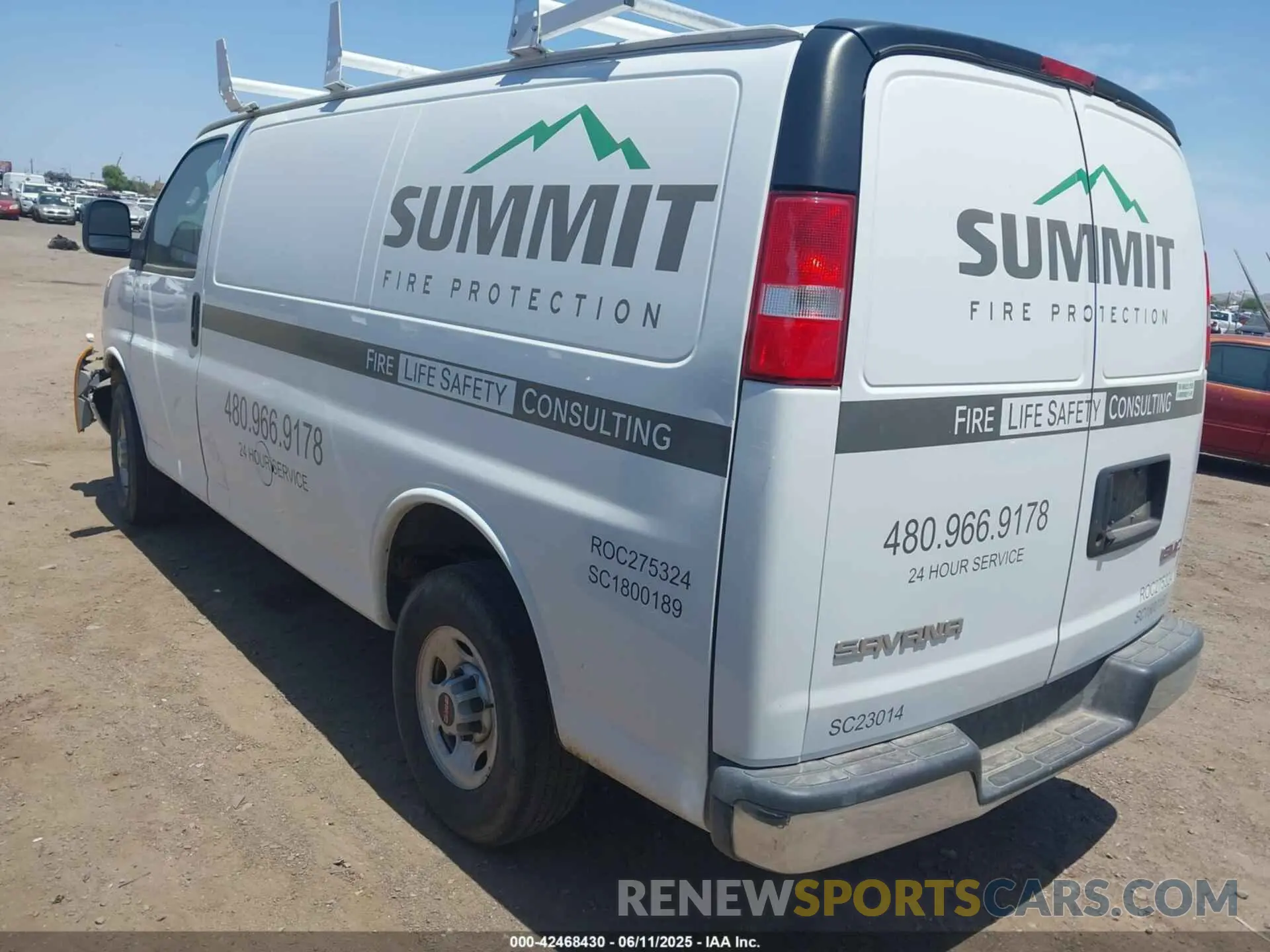 3 Photograph of a damaged car 1GTW7AFP2P1105188 GMC SAVANA CARGO 2023