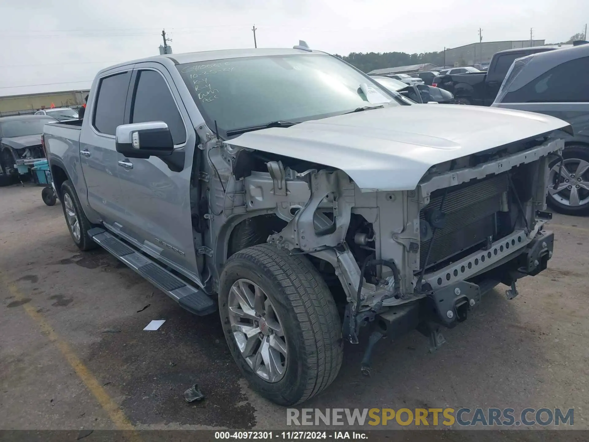 1 Photograph of a damaged car 1GTP8DED1KZ116381 GMC SIERRA 1500 2019