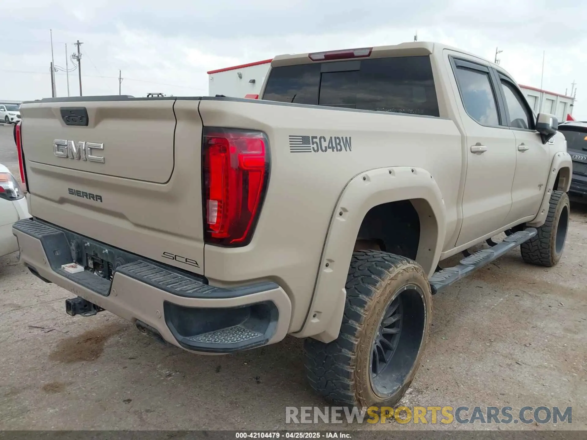4 Фотография поврежденного автомобиля 1GTU9DEL0LZ229571 GMC SIERRA 1500 2020