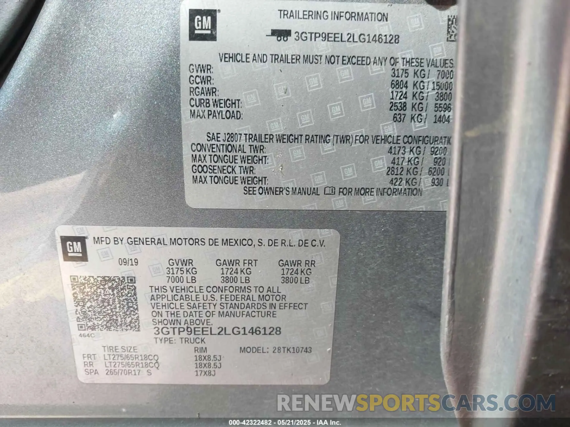9 Фотография поврежденного автомобиля 3GTP9EEL2LG146128 GMC SIERRA 1500 2020