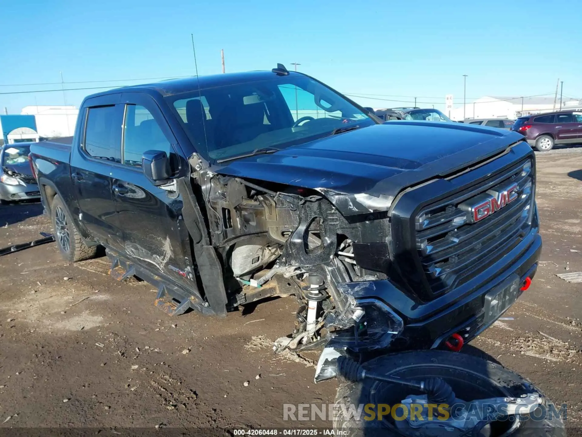 1 Photograph of a damaged car 1GTP9EED4MZ442438 GMC SIERRA 1500 2021