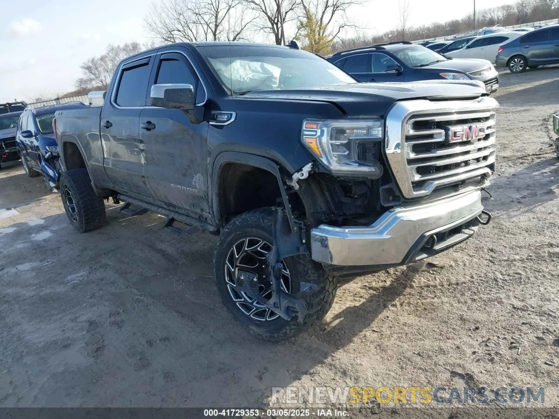 1 Photograph of a damaged car 1GTU9BET1MZ345769 GMC SIERRA 1500 2021