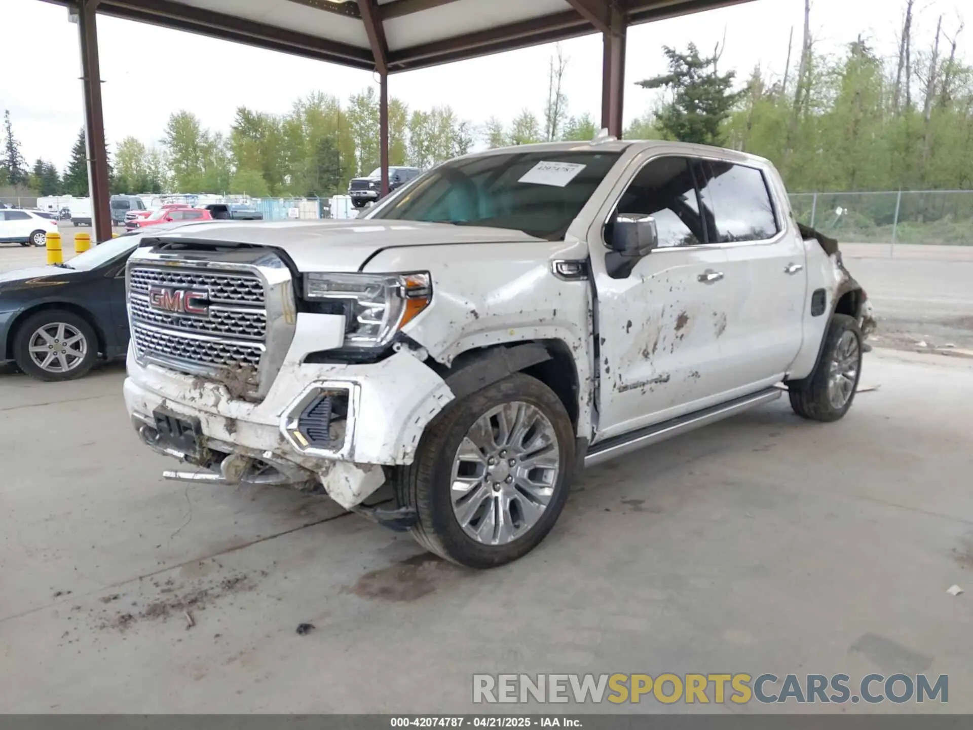 2 Photograph of a damaged car 1GTU9FET2MZ113768 GMC SIERRA 1500 2021