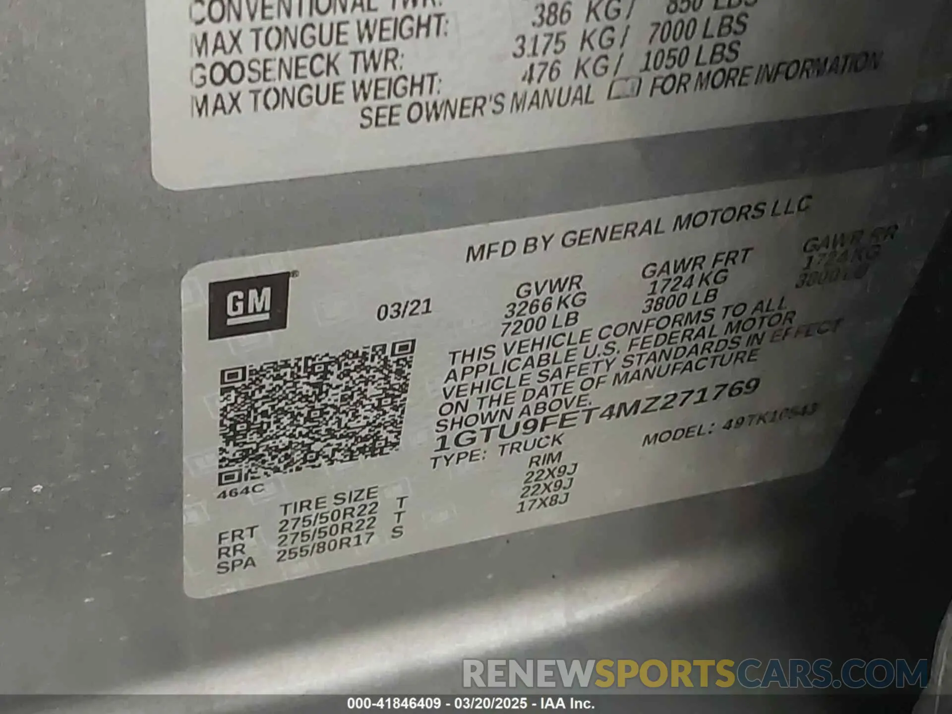 9 Фотография поврежденного автомобиля 1GTU9FET4MZ271769 GMC SIERRA 1500 2021