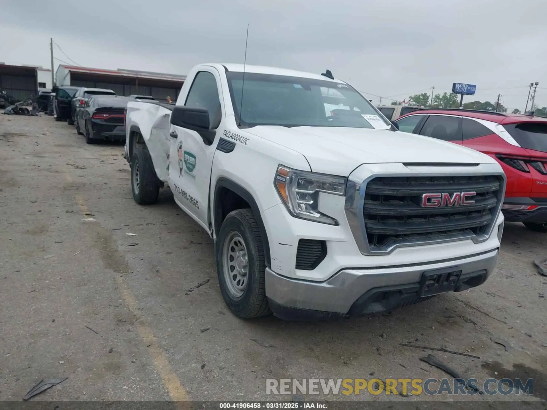 1 Фотография поврежденного автомобиля 3GTN8AEH1MG291368 GMC SIERRA 1500 2021