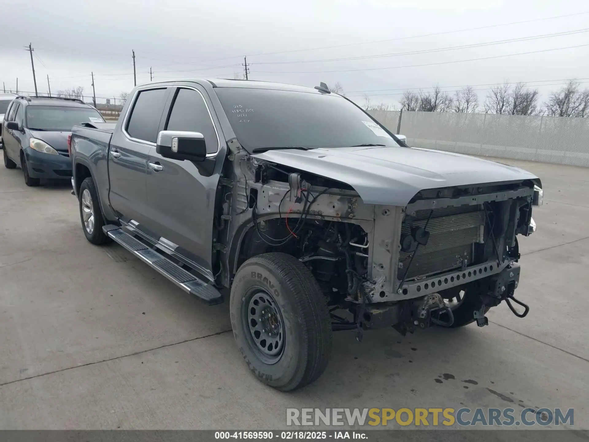 1 Photograph of a damaged car 3GTP8DED3MG401795 GMC SIERRA 1500 2021