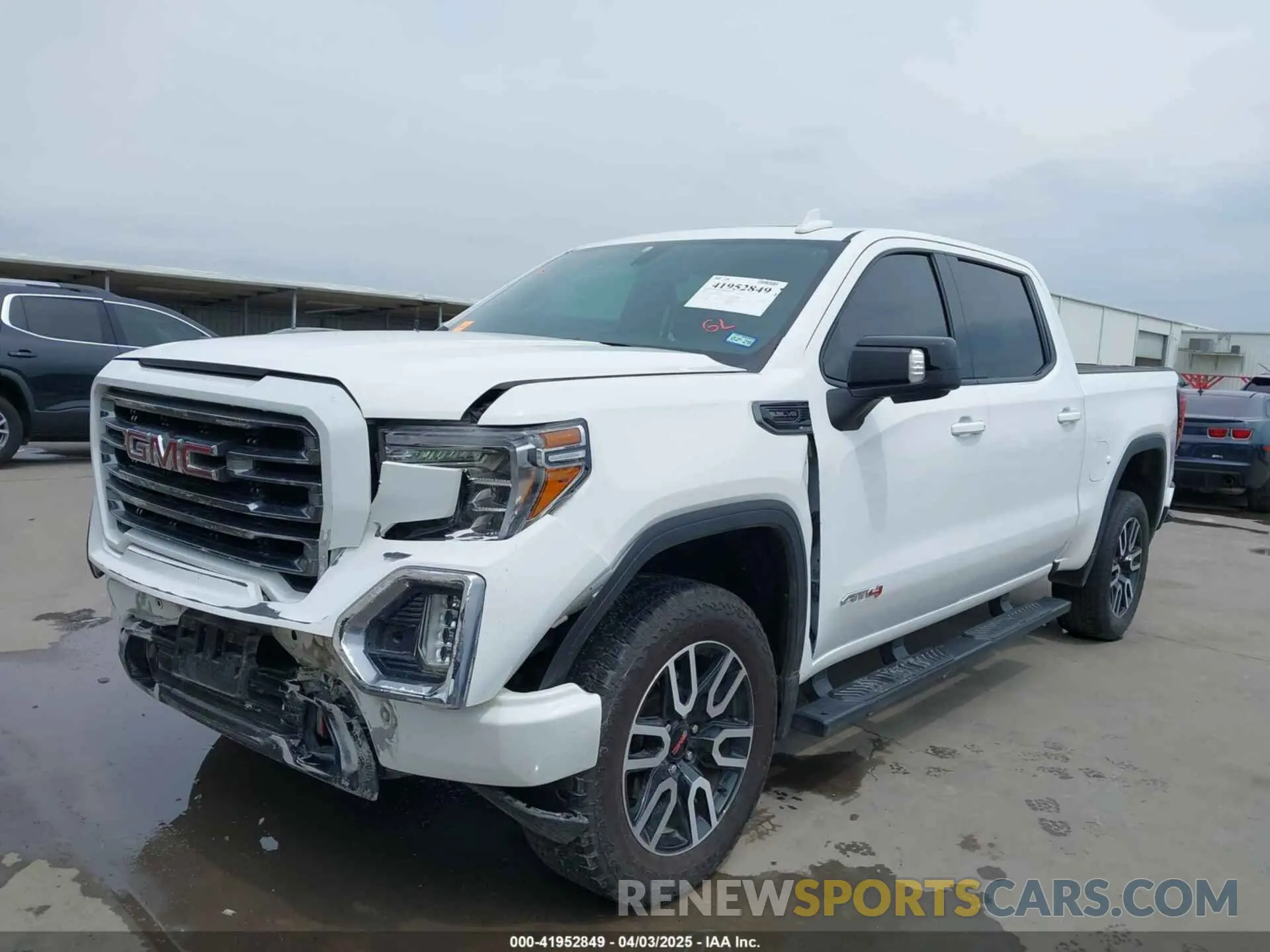 2 Photograph of a damaged car 3GTP9EED0MG239885 GMC SIERRA 1500 2021