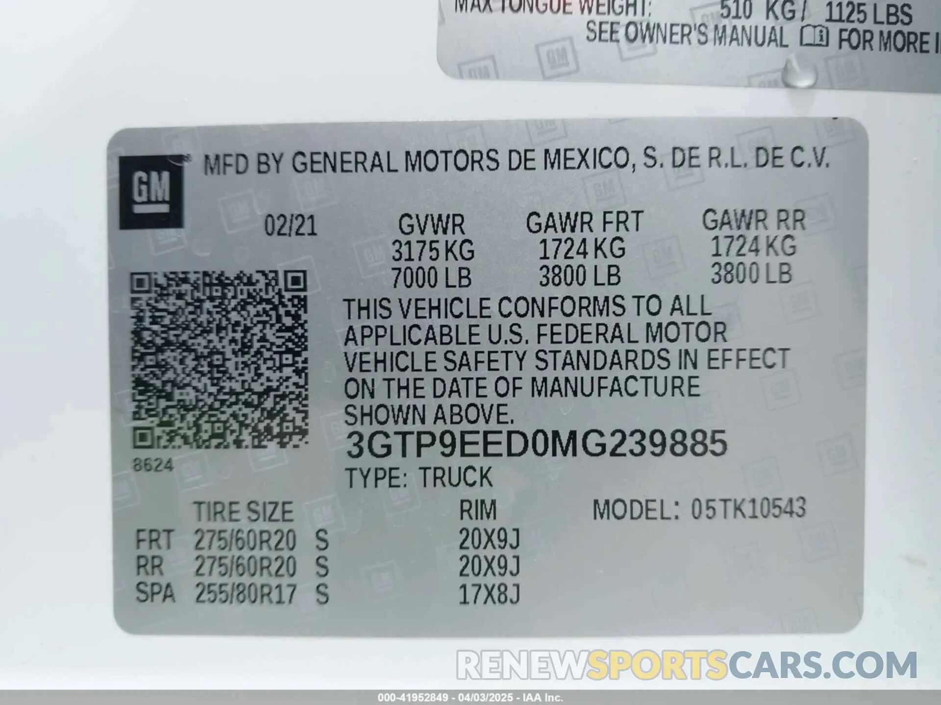 9 Photograph of a damaged car 3GTP9EED0MG239885 GMC SIERRA 1500 2021