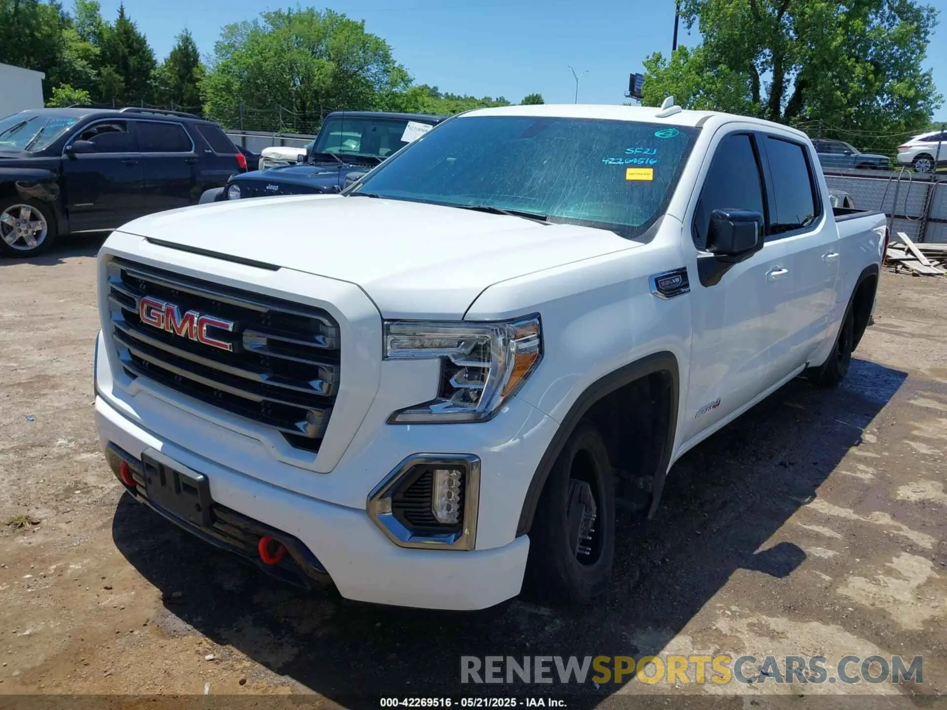 2 Photograph of a damaged car 3GTP9EEL1MG399717 GMC SIERRA 1500 2021