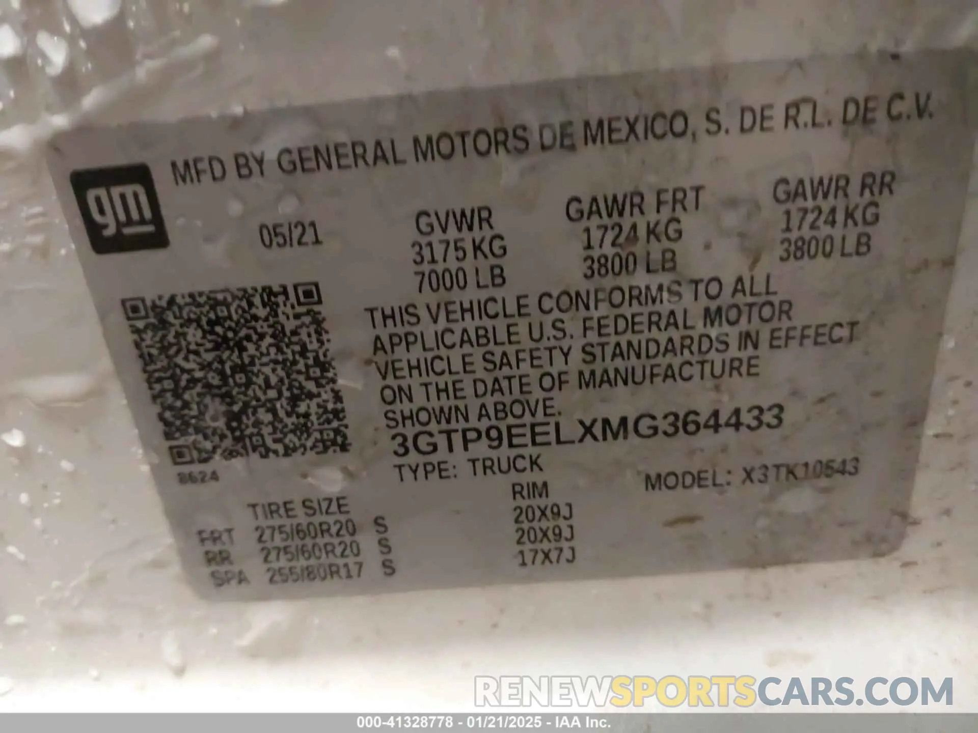 9 Фотография поврежденного автомобиля 3GTP9EELXMG364433 GMC SIERRA 1500 2021