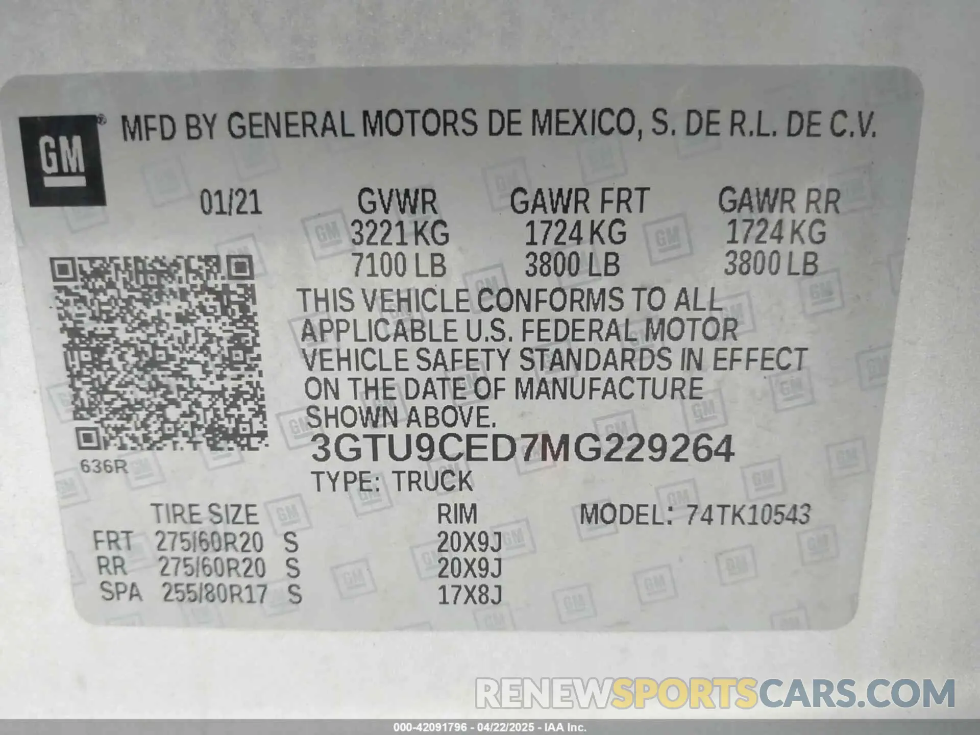 9 Фотография поврежденного автомобиля 3GTU9CED7MG229264 GMC SIERRA 1500 2021
