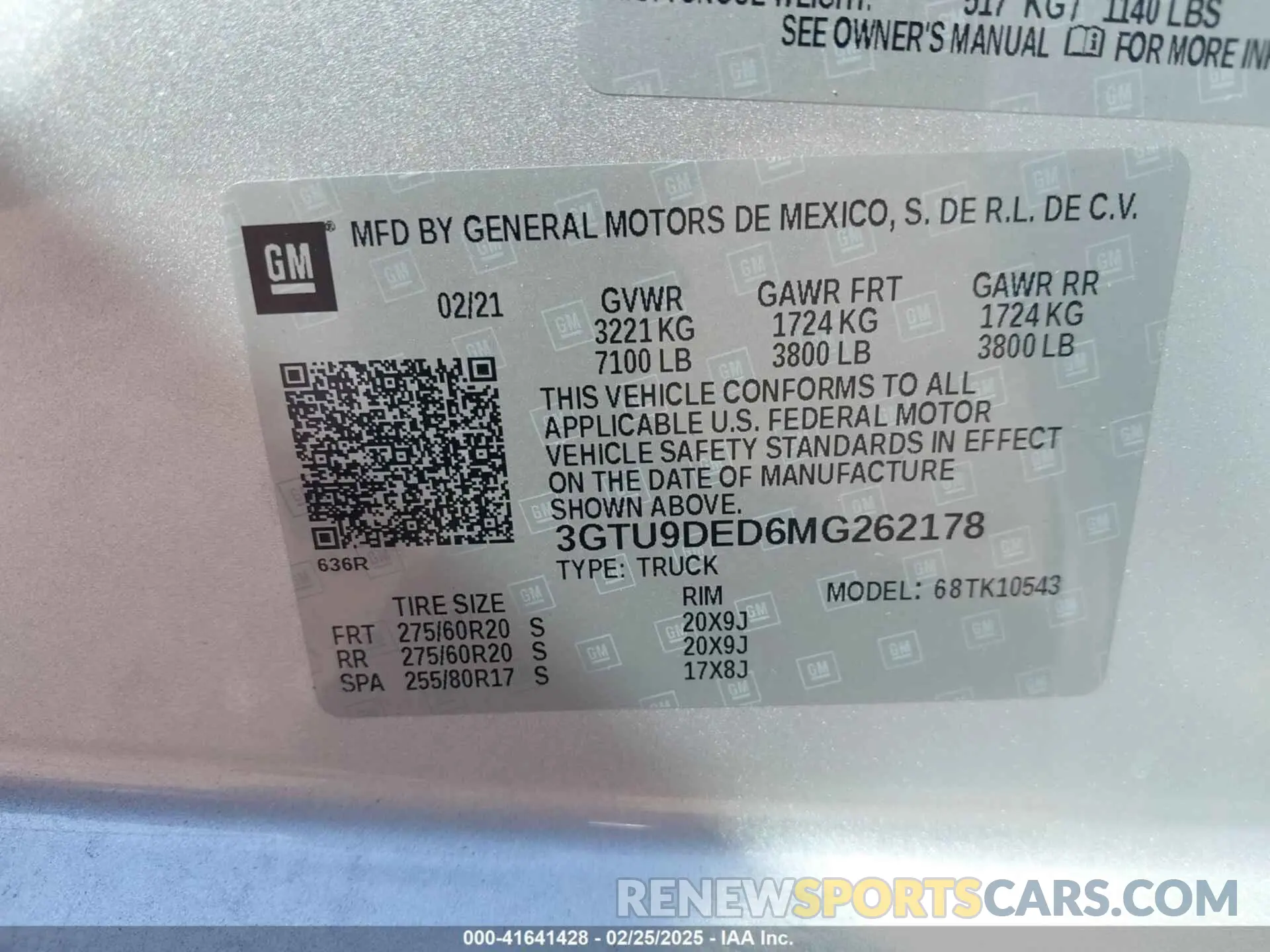9 Фотография поврежденного автомобиля 3GTU9DED6MG262178 GMC SIERRA 1500 2021