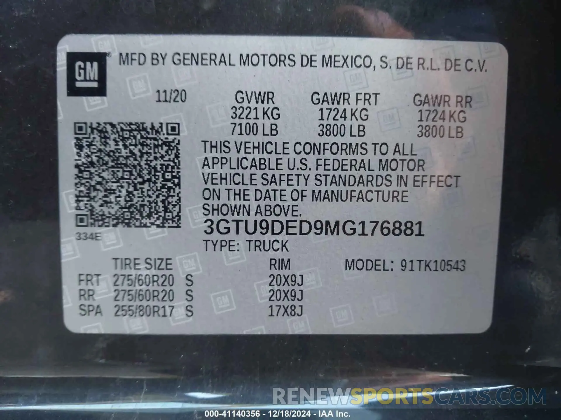 9 Фотография поврежденного автомобиля 3GTU9DED9MG176881 GMC SIERRA 1500 2021