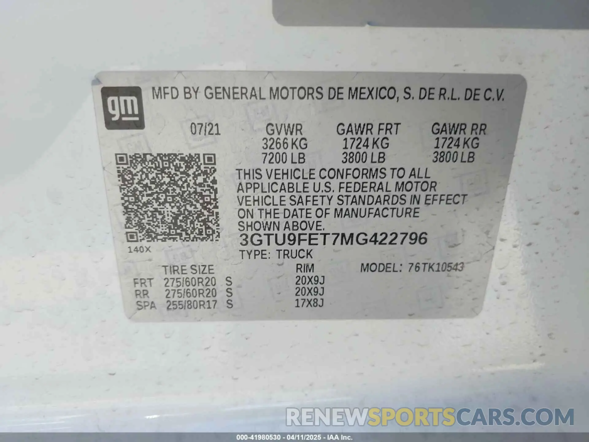 9 Photograph of a damaged car 3GTU9FET7MG422796 GMC SIERRA 1500 2021