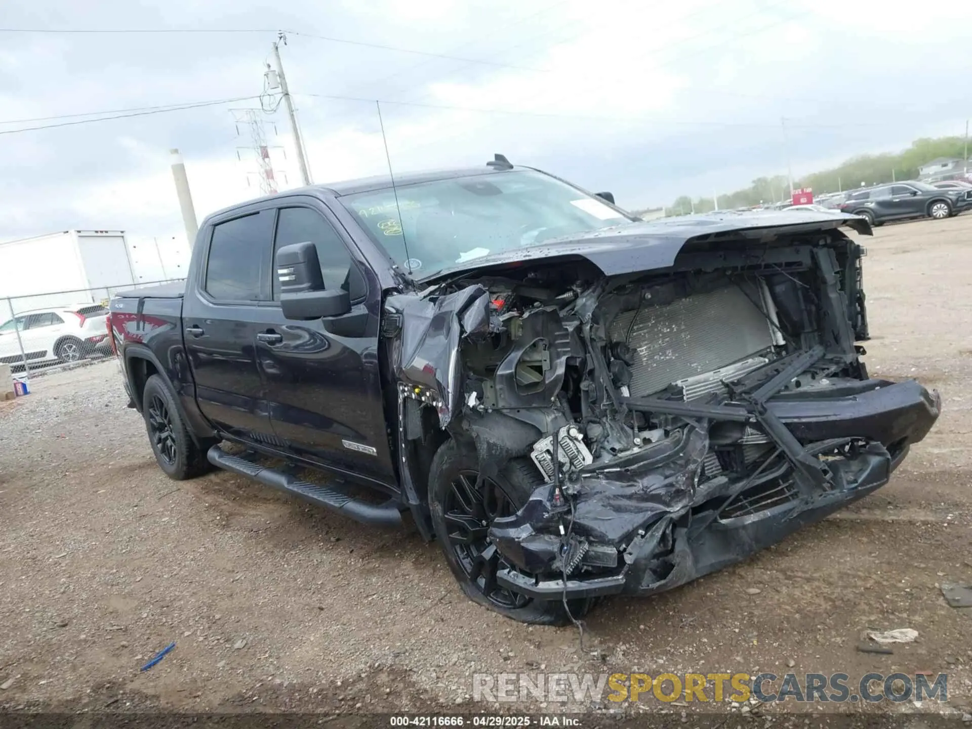 1 Photograph of a damaged car 3GTPUCEK1NG557680 GMC SIERRA 1500 2022