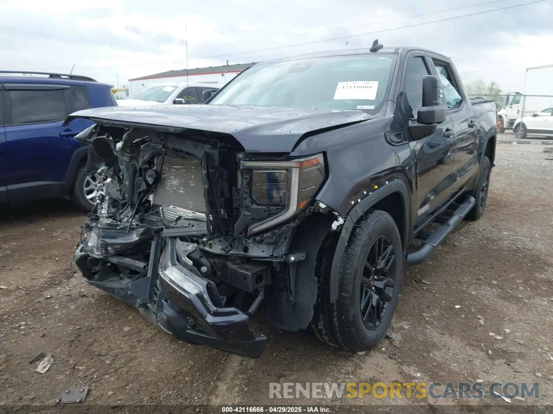 2 Photograph of a damaged car 3GTPUCEK1NG557680 GMC SIERRA 1500 2022