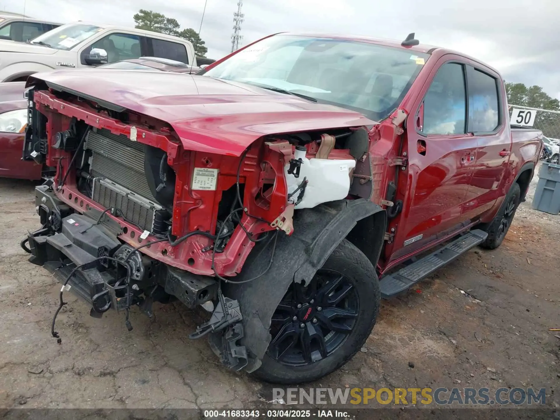 2 Photograph of a damaged car 3GTUUCETXNG547564 GMC SIERRA 1500 2022