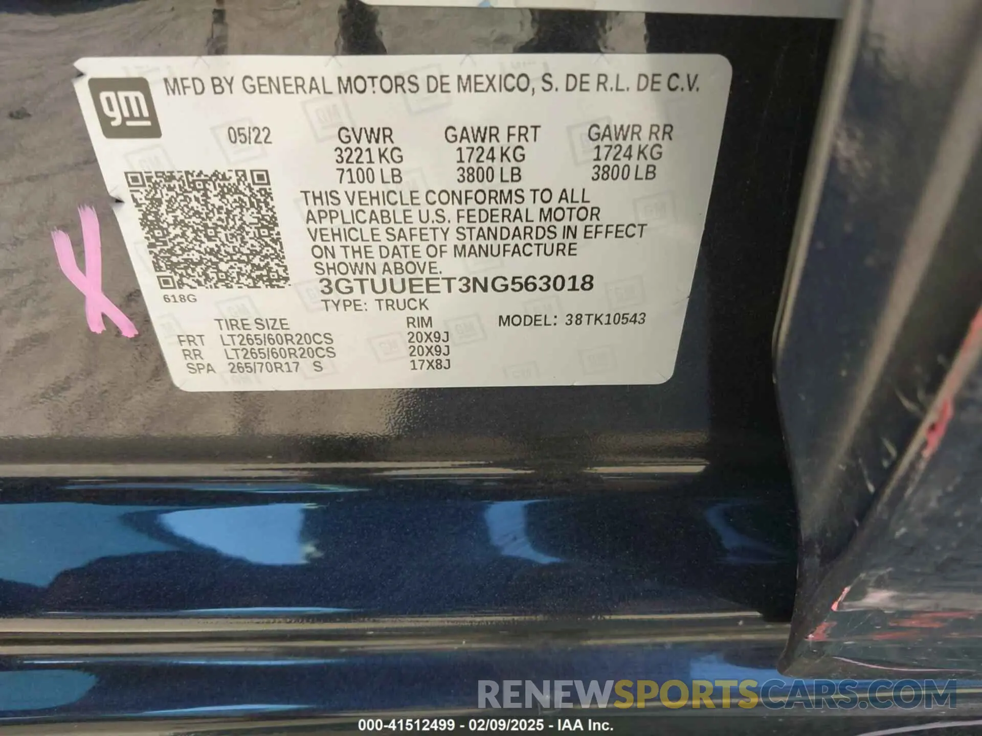 9 Фотография поврежденного автомобиля 3GTUUEET3NG563018 GMC SIERRA 1500 2022