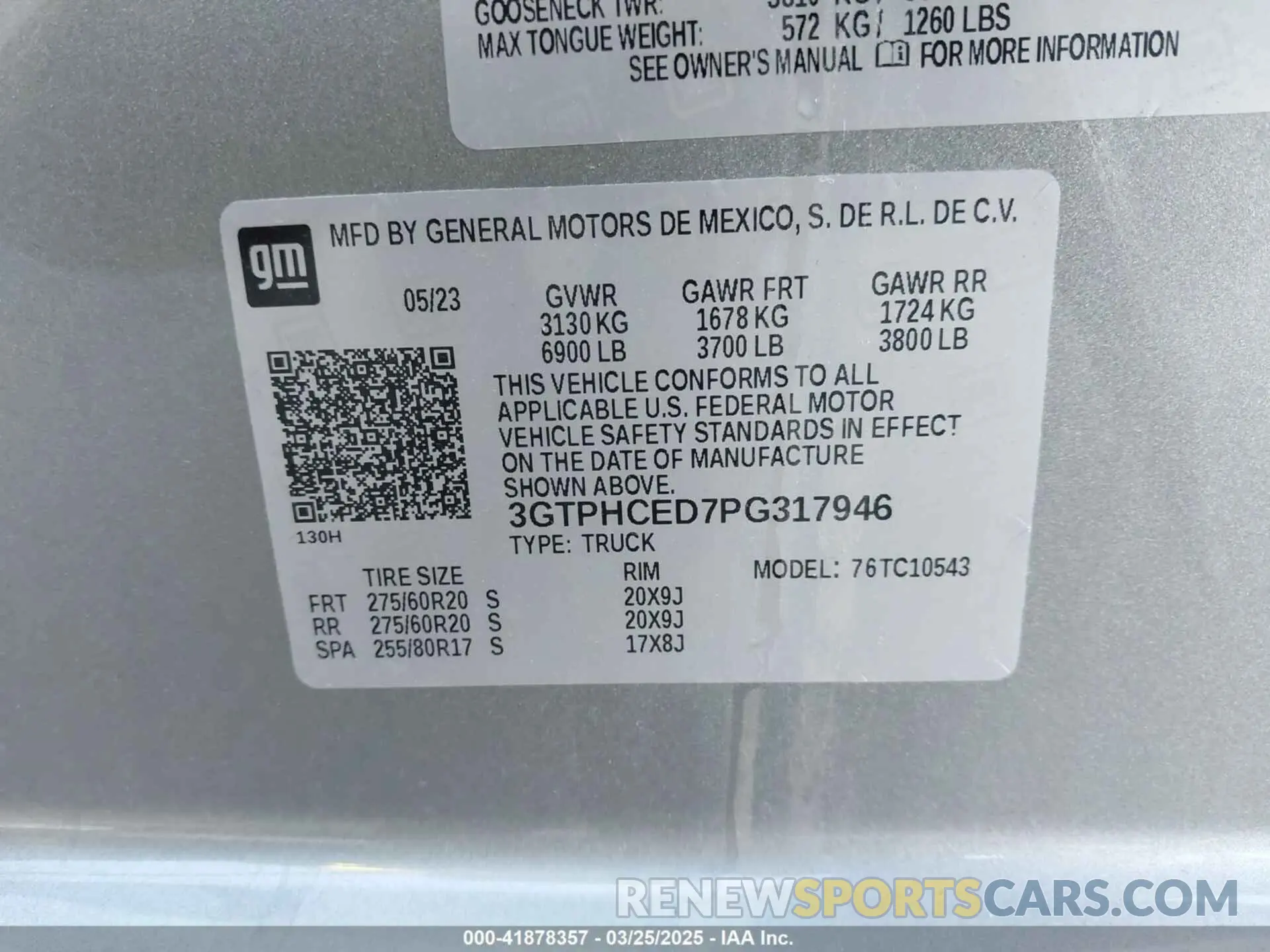 9 Фотография поврежденного автомобиля 3GTPHCED7PG317946 GMC SIERRA 1500 2023