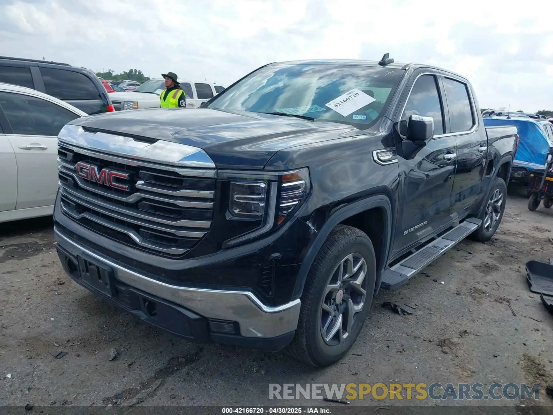 2 Photograph of a damaged car 3GTPHDED6PG210294 GMC SIERRA 1500 2023