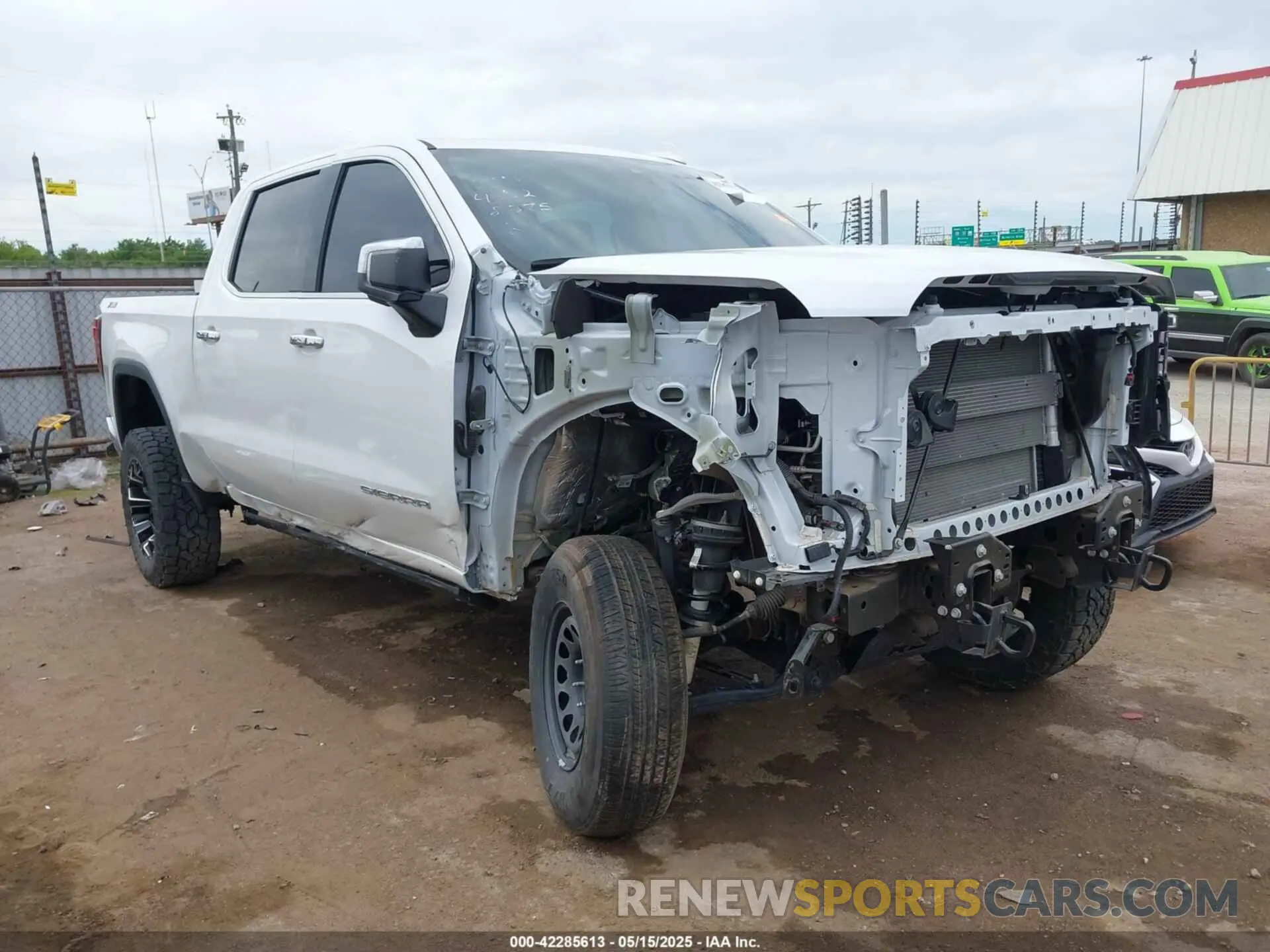 1 Photograph of a damaged car 3GTUUDED0PG248375 GMC SIERRA 1500 2023