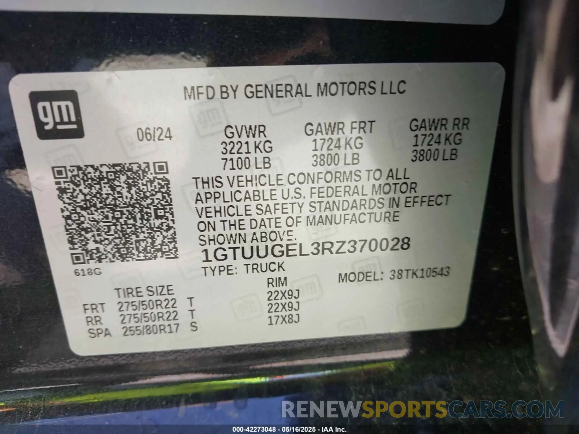 9 Фотография поврежденного автомобиля 1GTUUGEL3RZ370028 GMC SIERRA 1500 2024