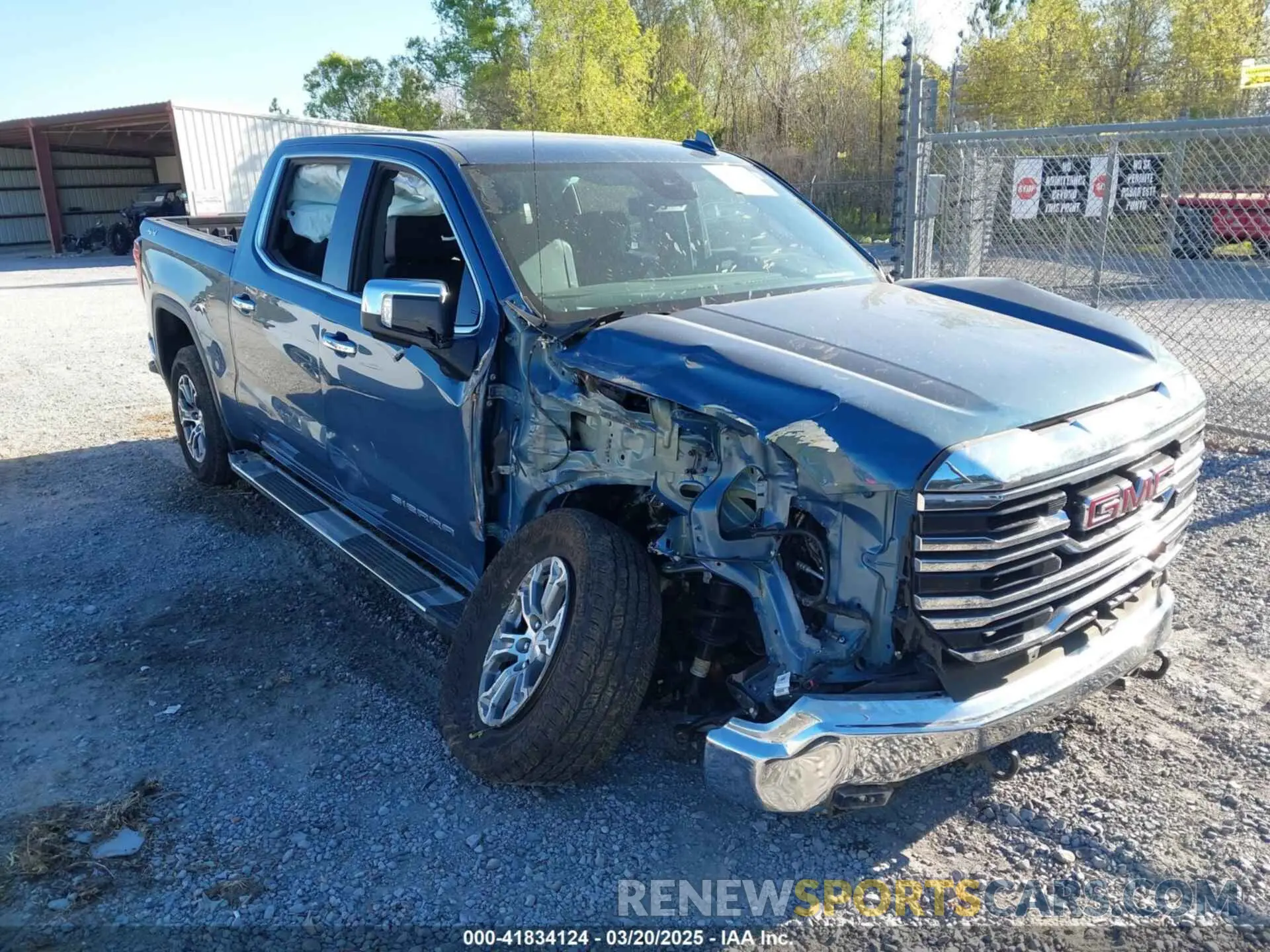 1 Photograph of a damaged car 3GTUUDE8XRG161332 GMC SIERRA 1500 2024