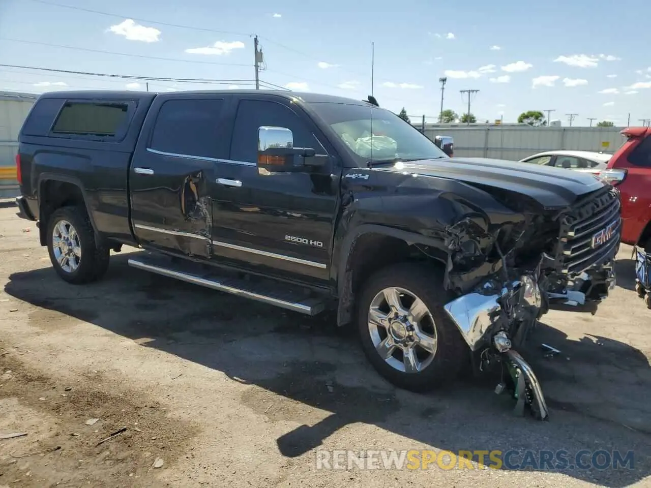 4 Photograph of a damaged car 1GT12REG9KF262852 GMC SIERRA 2019