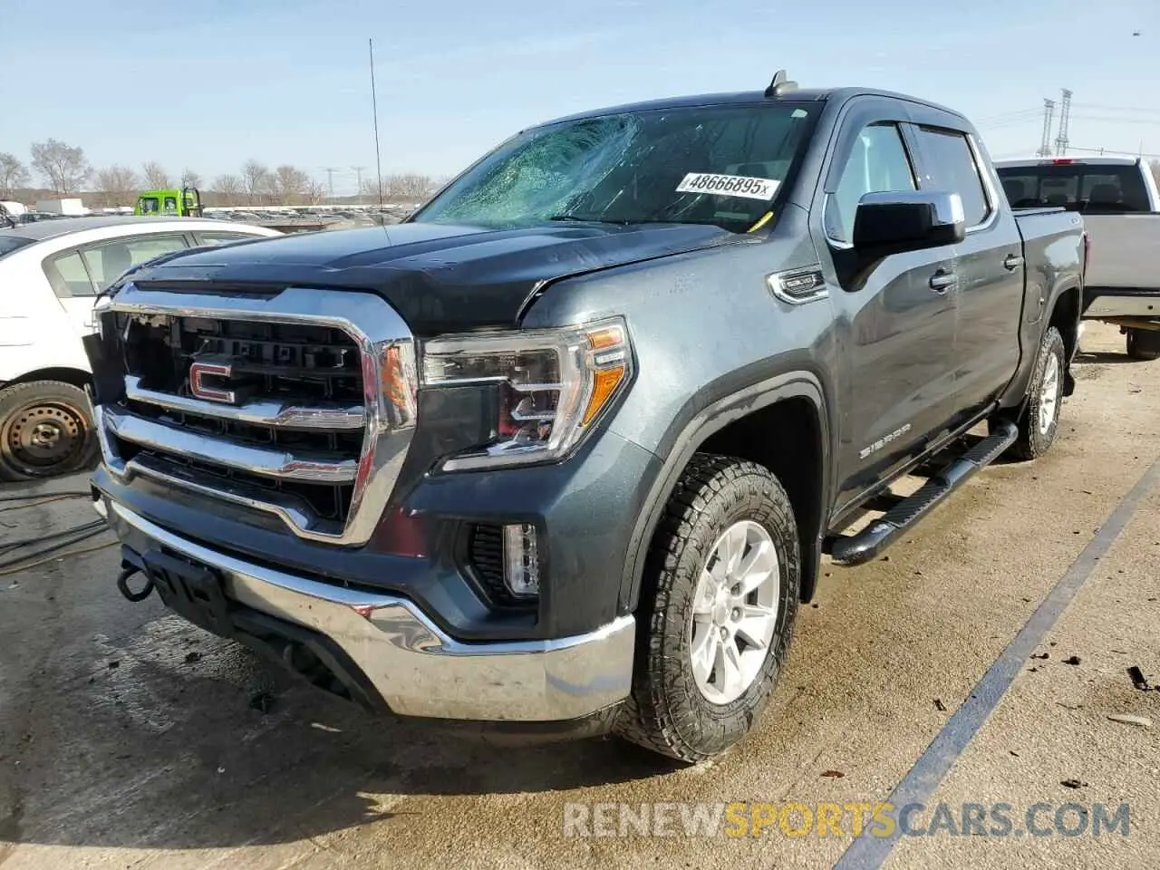1 Photograph of a damaged car 1GTU9BED5KZ321464 GMC SIERRA 2019