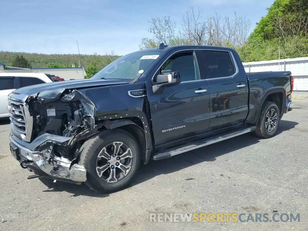 1 Photograph of a damaged car 1GTU9DED2KZ129513 GMC SIERRA 2019