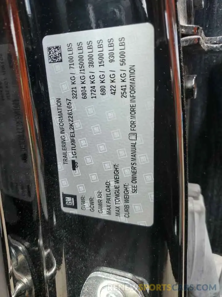 14 Фотография поврежденного автомобиля 1GTU9FEL2KZ261657 GMC SIERRA 2019