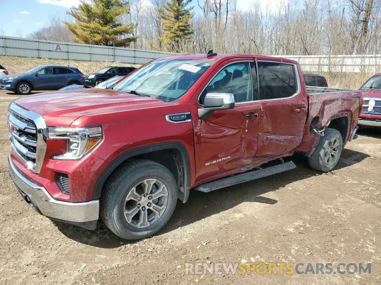 1 Photograph of a damaged car 3GTU9BED6KG145041 GMC SIERRA 2019