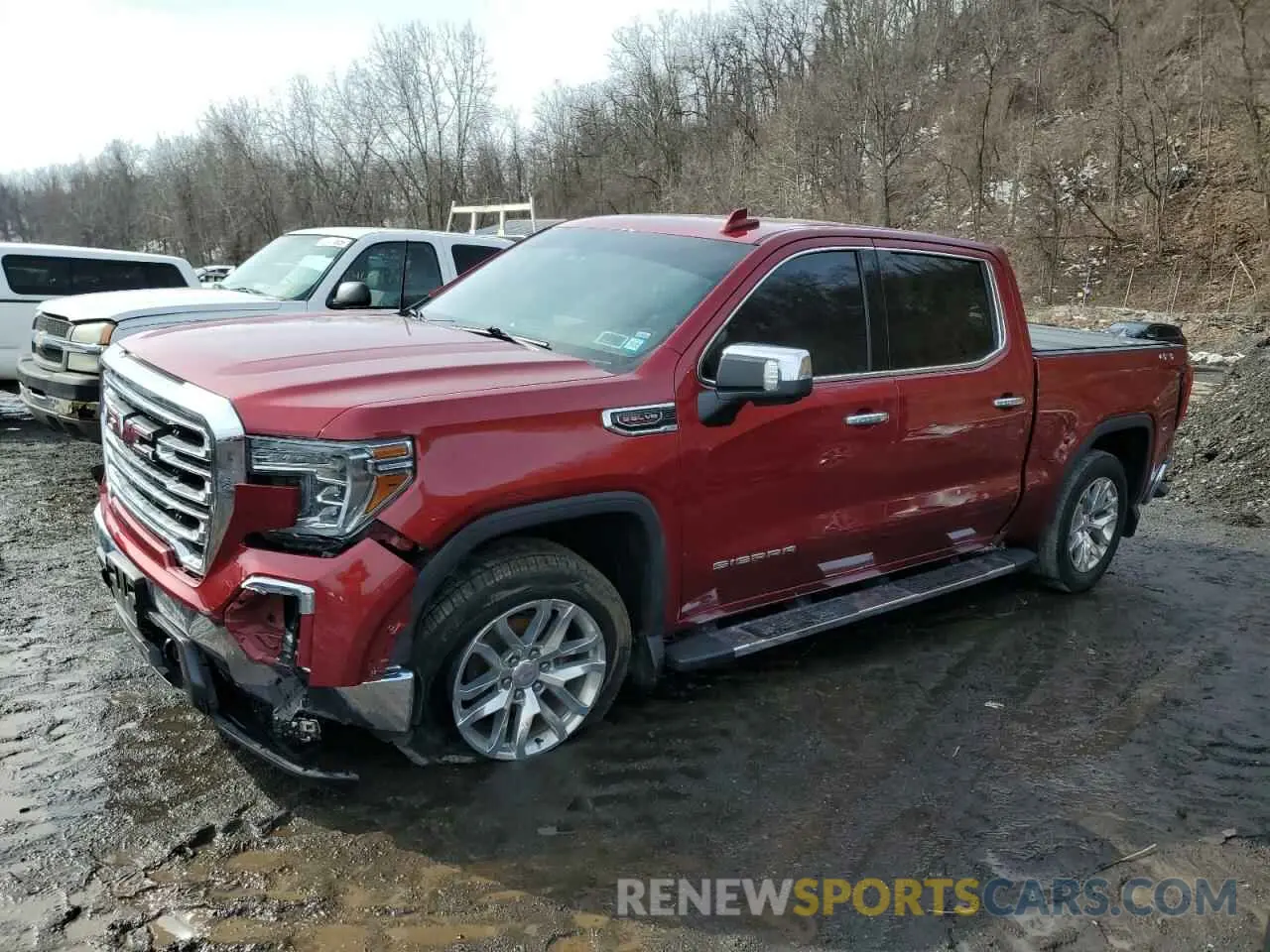 1 Photograph of a damaged car 3GTU9DEL8KG134416 GMC SIERRA 2019