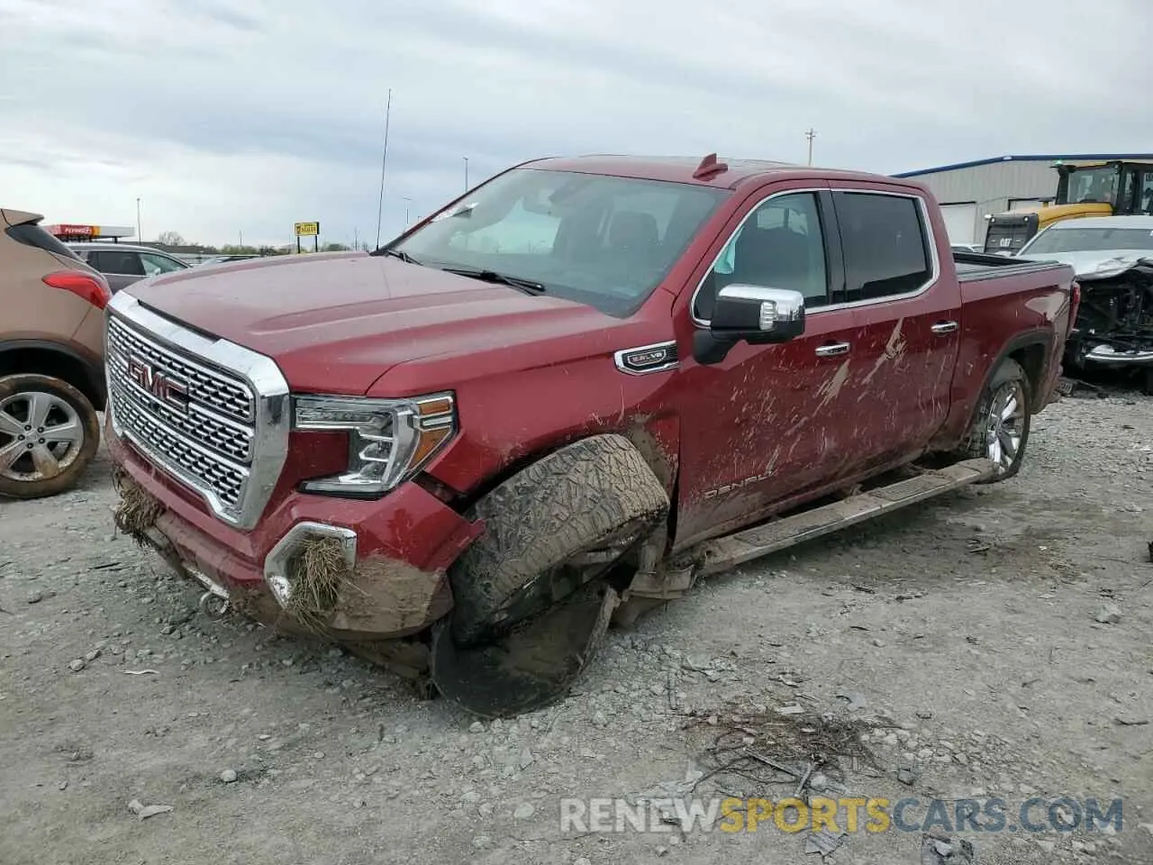 1 Photograph of a damaged car 3GTU9FEL7KG131390 GMC SIERRA 2019