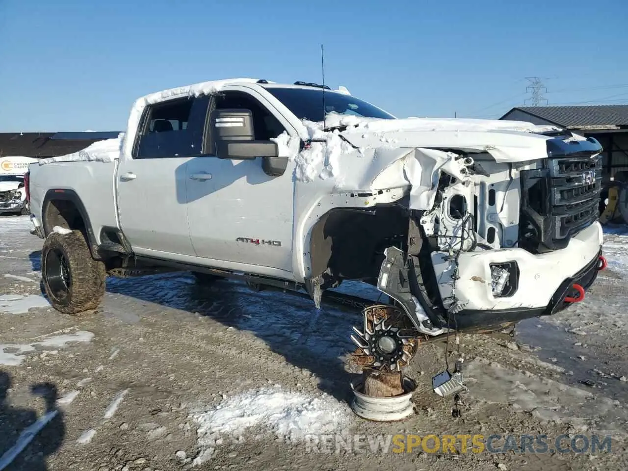 4 Photograph of a damaged car 1GT49PEY5LF223859 GMC SIERRA 2020