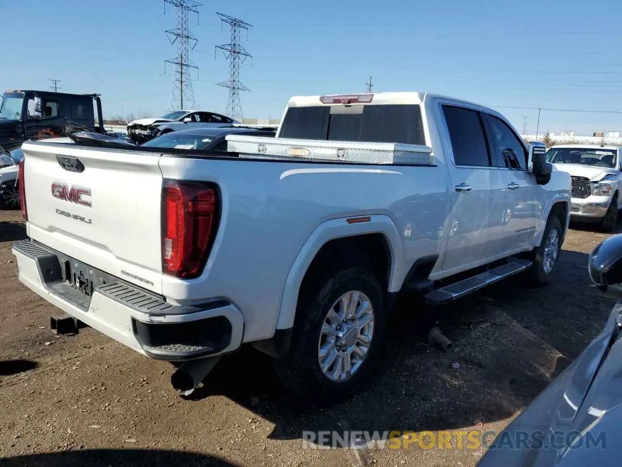 3 Photograph of a damaged car 1GT49REY0LF257980 GMC SIERRA 2020