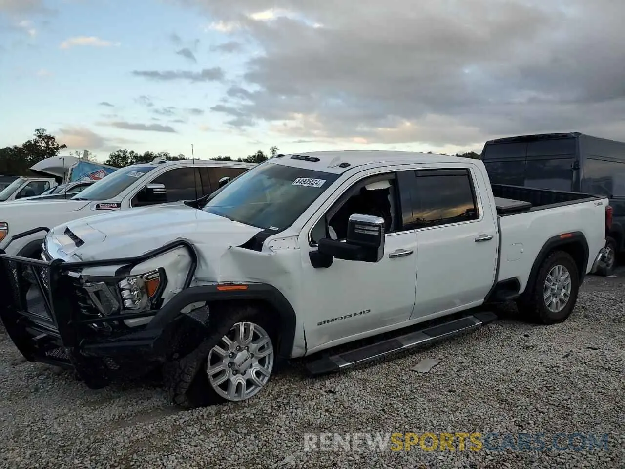 1 Photograph of a damaged car 1GT49NEY1MF134408 GMC SIERRA 2021