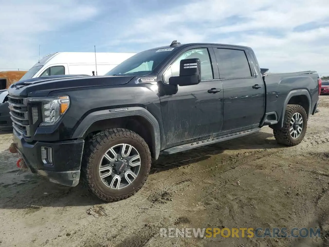 1 Photograph of a damaged car 1GT49PEY0MF193638 GMC SIERRA 2021