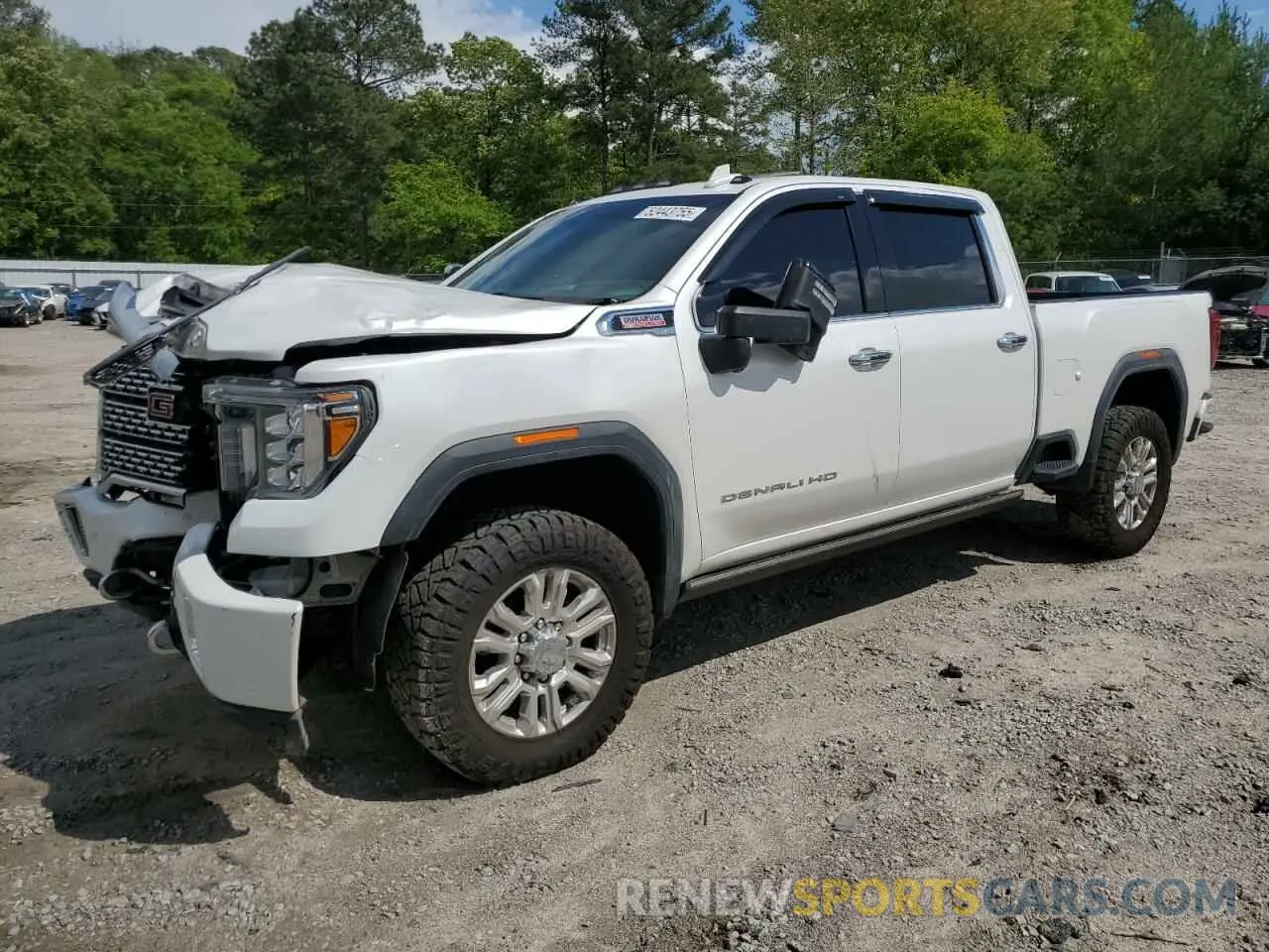 1 Photograph of a damaged car 1GT49REY5MF105002 GMC SIERRA 2021