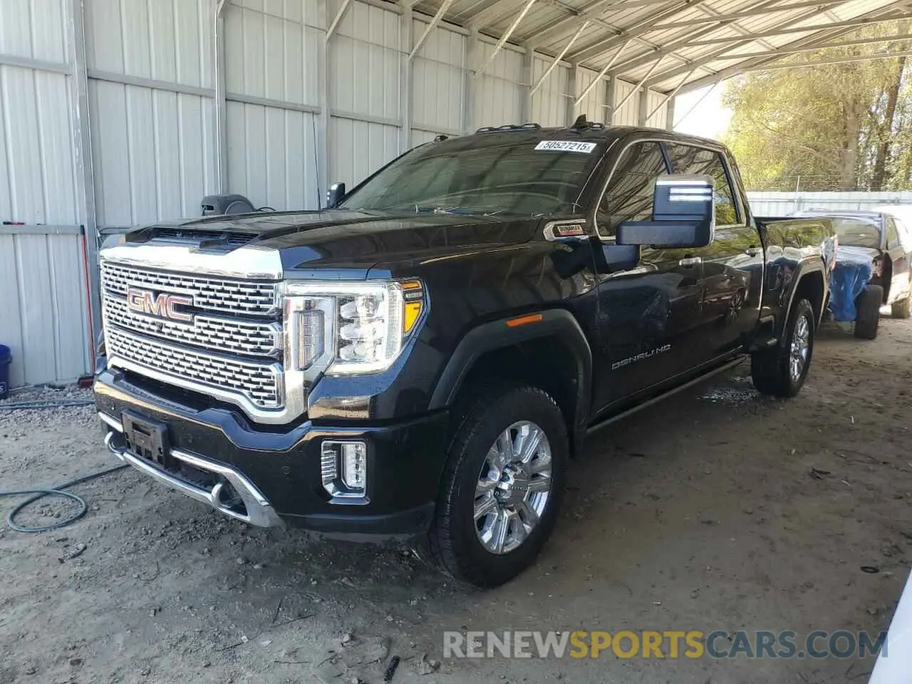 1 Photograph of a damaged car 1GT49REY8MF257596 GMC SIERRA 2021