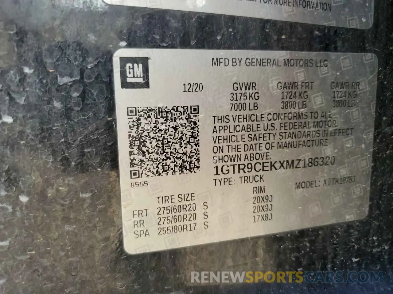 15 Фотография поврежденного автомобиля 1GTR9CEKXMZ186320 GMC SIERRA 2021